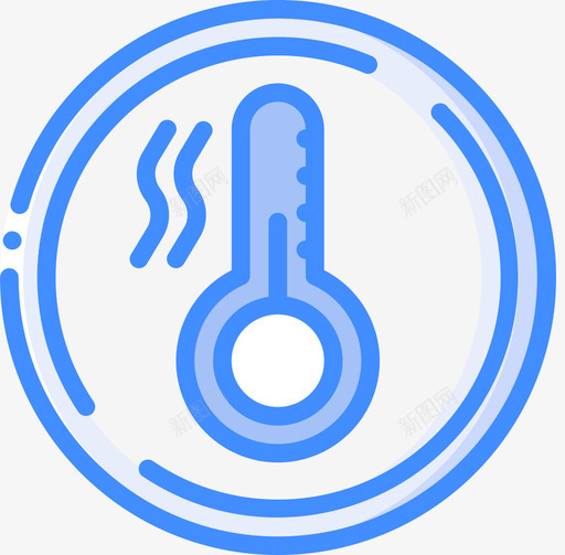 热警告标志1蓝色图标svg_新图网 https://ixintu.com 标志 蓝色 警告