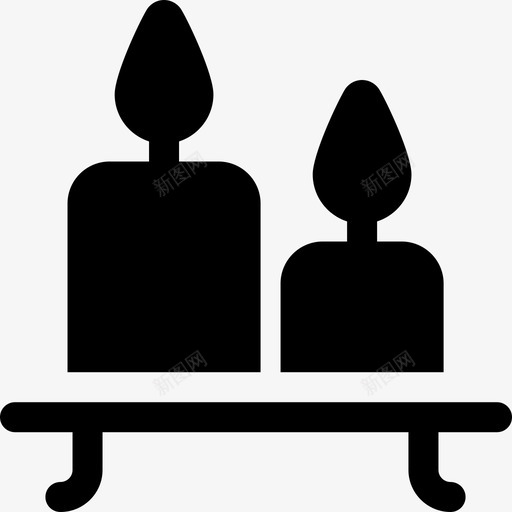 蜡烛家庭装饰51填充图标svg_新图网 https://ixintu.com 填充 家庭装饰 蜡烛