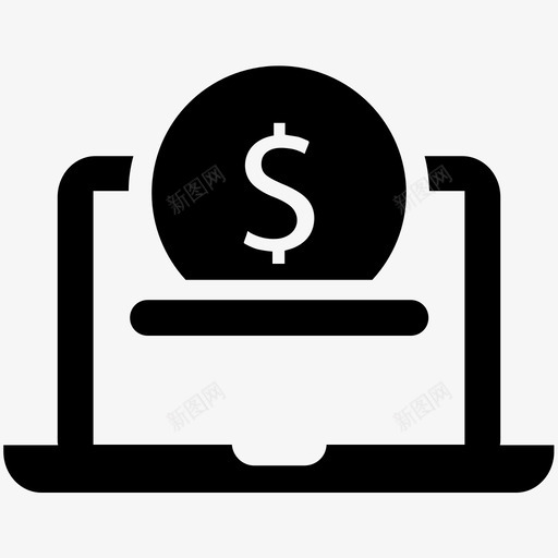 网上捐款筹款钱图标svg_新图网 https://ixintu.com 众筹 储蓄 捐款 筹款 网上