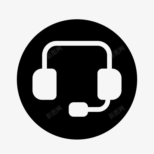 支持顾问客户图标svg_新图网 https://ixintu.com 客户 支持 电话 耳机 营销 顾问