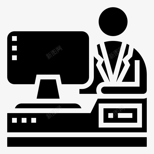 办公室浓度6字形图标svg_新图网 https://ixintu.com 办公室 字形 浓度