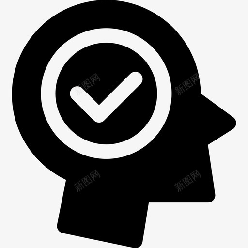 正面人的头脑50充满图标svg_新图网 https://ixintu.com 人的 充满 头脑 正面