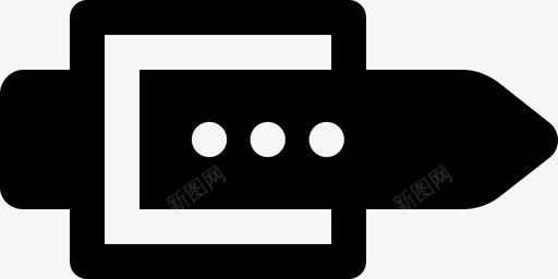 腰带皮革裤子图标svg_新图网 https://ixintu.com 围腰带 时尚 皮革 着装 腰围 腰带 裤子