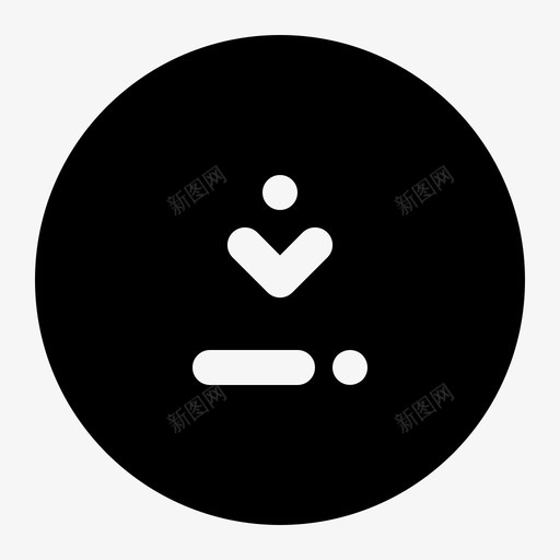 箭头方向向下图标svg_新图网 https://ixintu.com ui 下载 向下 实心 方向 箭头