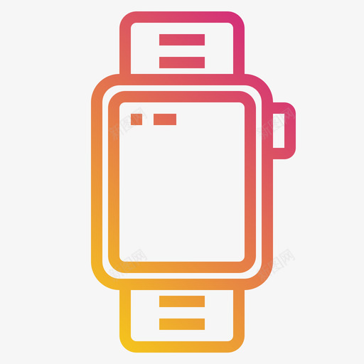 智能手表gadget19渐变图标svg_新图网 https://ixintu.com gadget 手表 智能 渐变