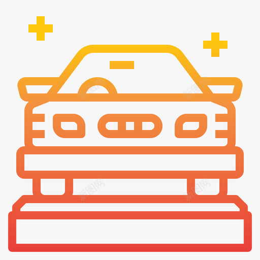 新车汽车7渐变图标svg_新图网 https://ixintu.com 新车 汽车 渐变