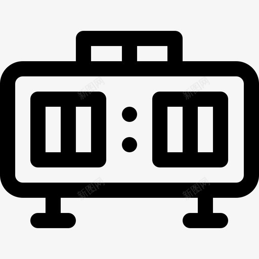 数字钟技术113线性图标svg_新图网 https://ixintu.com 技术 数字 线性