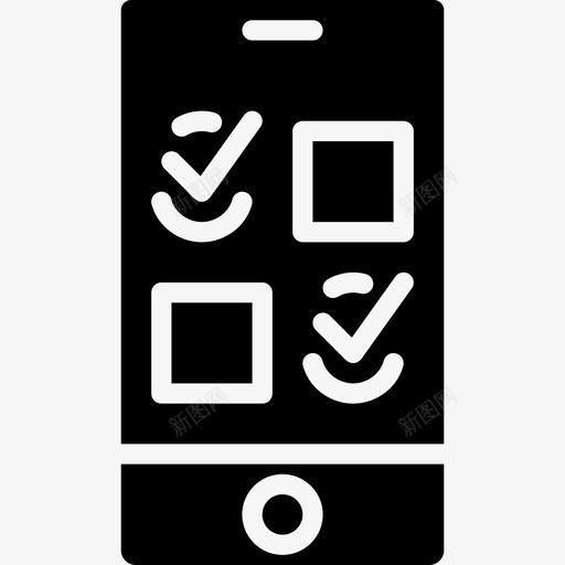 待办事项列表uimobile1实心图标svg_新图网 https://ixintu.com 事项 列表 实心 待办