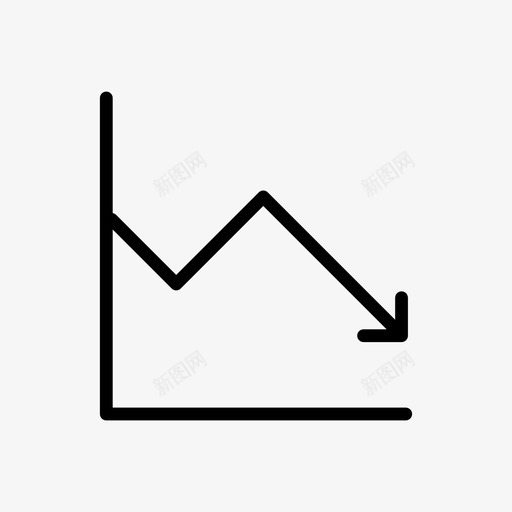 股票市场商业图表股票下跌图标svg_新图网 https://ixintu.com 下跌 商业 图表 股票 股票市场