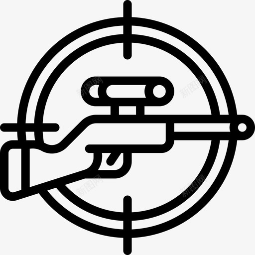 射击爱好11直系图标svg_新图网 https://ixintu.com 射击 爱好 直系