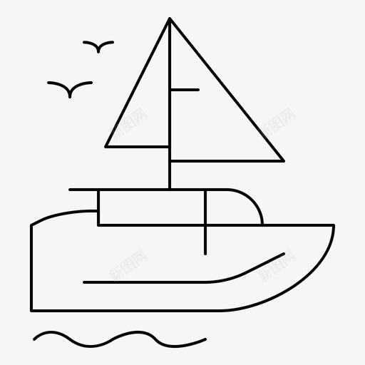 船运输web界面feb集合v5图标svg_新图网 https://ixintu.com 界面 船船 运输船 集合