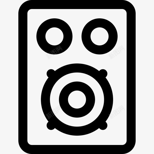扬声器家庭用品37直系图标svg_新图网 https://ixintu.com 家庭用品 扬声器 直系