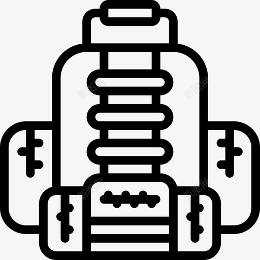 背包丛林19直线型图标svg_新图网 https://ixintu.com 丛林 直线 线型 背包