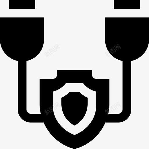 Usb电缆互联网安全47已填充图标svg_新图网 https://ixintu.com 互联网 填充 安全 电缆