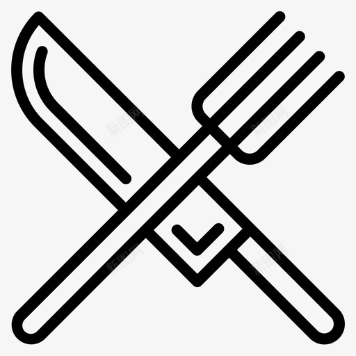 餐具厨师叉子图标svg_新图网 https://ixintu.com 厨师 厨房 叉子 餐具