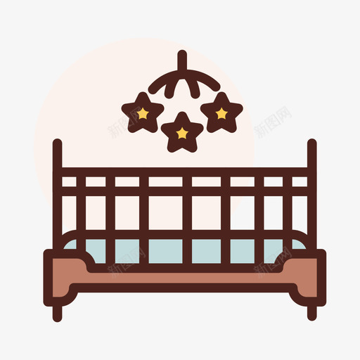 摇篮家72线性颜色图标svg_新图网 https://ixintu.com 摇篮家 线性 颜色