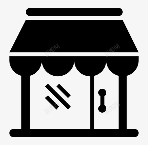 商店商店大楼购物图标svg_新图网 https://ixintu.com 商店 大楼 购物