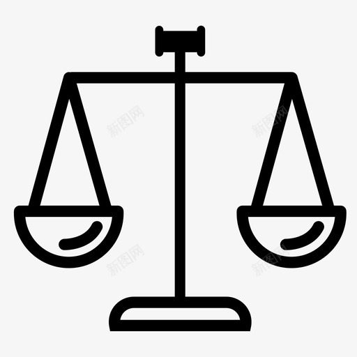 公正公平锤子图标svg_新图网 https://ixintu.com 公平 公正 拍卖 法律 竞争 锤子