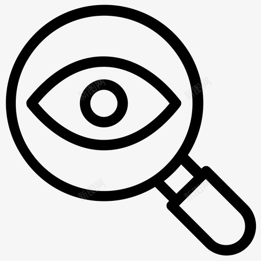 眼睛监控生物特征眼睛访问生物特征眼睛识别图标svg_新图网 https://ixintu.com 图标 测量 特征 生物 监控 眼睛 线图 认证 访问 识别
