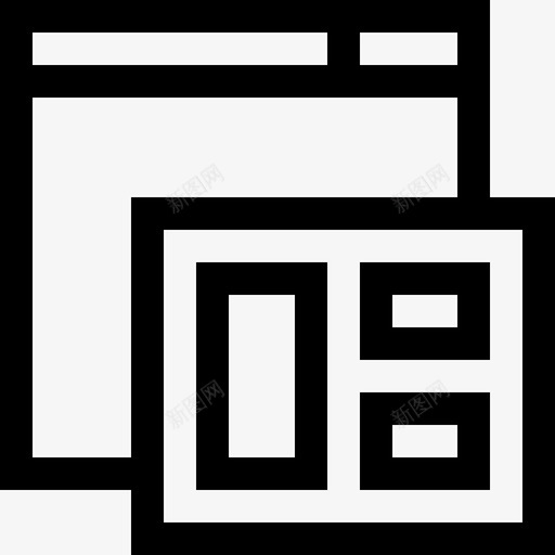布局响应式45线性图标svg_新图网 https://ixintu.com 响应 布局 线性 设计