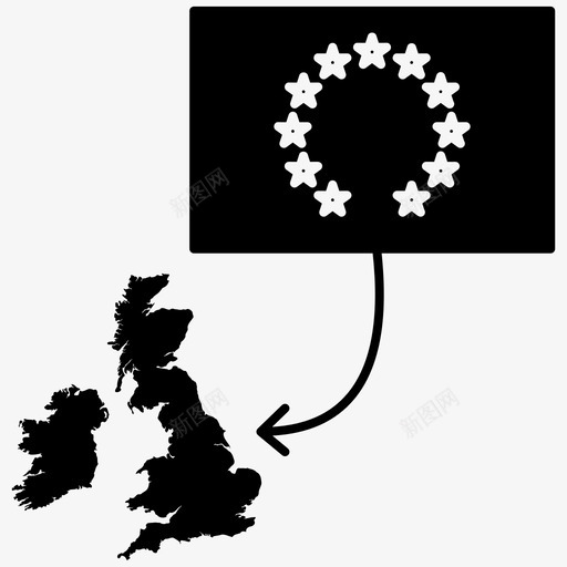 英国退欧图标svg_新图网 https://ixintu.com 英国 退欧
