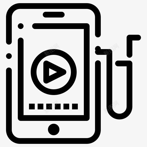 音乐手机教育图标svg_新图网 https://ixintu.com 2月 v3 手机 收集 教育 界面 移动 网络 音乐