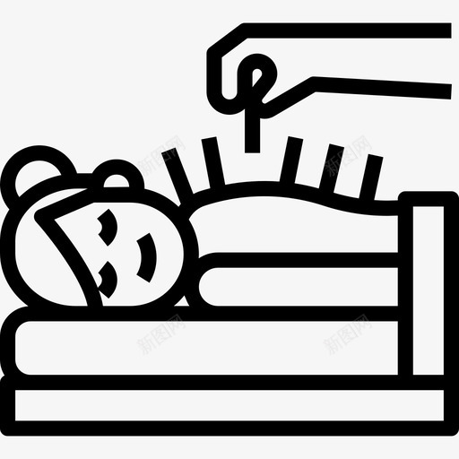 线针疗法29图标svg_新图网 https://ixintu.com 疗法 线针