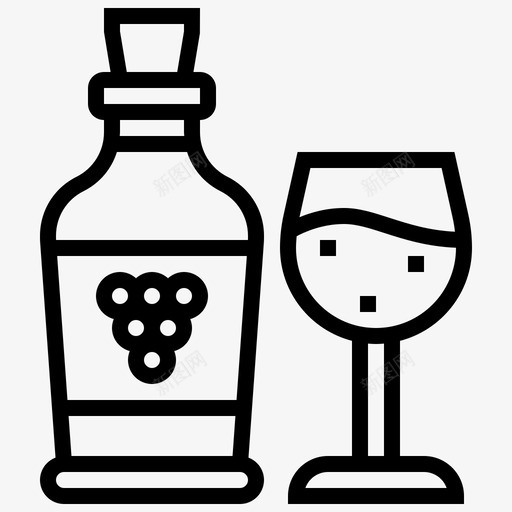 葡萄酒酒精饮料图标svg_新图网 https://ixintu.com 法国法郎 派对 葡萄酒 酒精 饮料