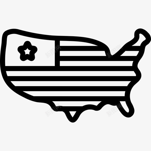 美利坚合众国独立日7直系图标svg_新图网 https://ixintu.com 合众国 独立日 直系 美利坚