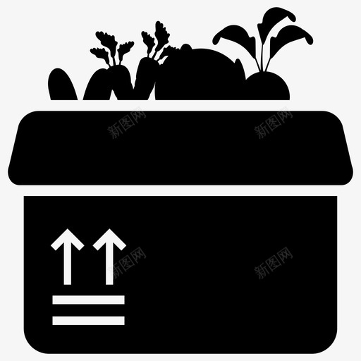 蔬菜包装减肥食品健康食品图标svg_新图网 https://ixintu.com 健康食品 农业 减肥 包装 固体 图标 收获 有机 板条 蔬菜 食品