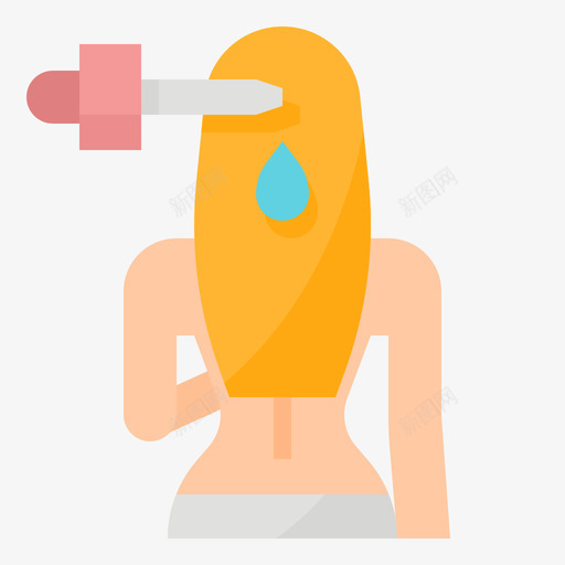 头皮spa30扁平图标svg_新图网 https://ixintu.com spa 头皮 扁平
