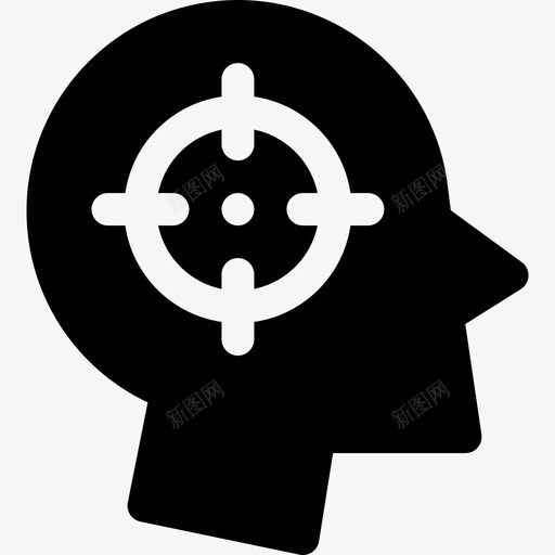 目标人类大脑50充满图标svg_新图网 https://ixintu.com 人类 充满 大脑 目标