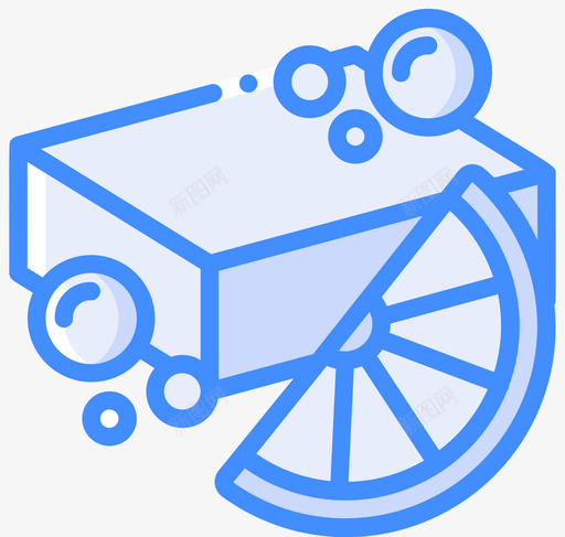 肥皂爱好8蓝色图标svg_新图网 https://ixintu.com 爱好 肥皂 蓝色