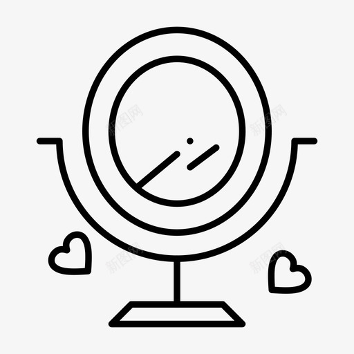 镜子听说爱图标svg_新图网 https://ixintu.com 2月 v6 听说 婚礼 收集 界面 网络 镜子