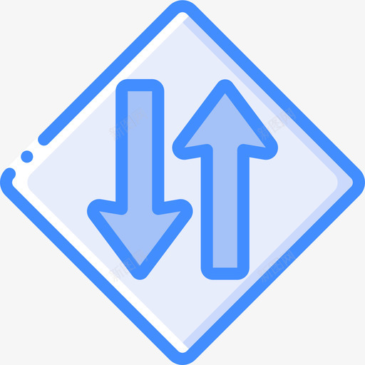 双向美国路标蓝色图标svg_新图网 https://ixintu.com 双向 美国 蓝色 路标