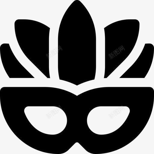 嘉年华面具巴西嘉年华26填充图标svg_新图网 https://ixintu.com 嘉年华 填充 巴西 面具