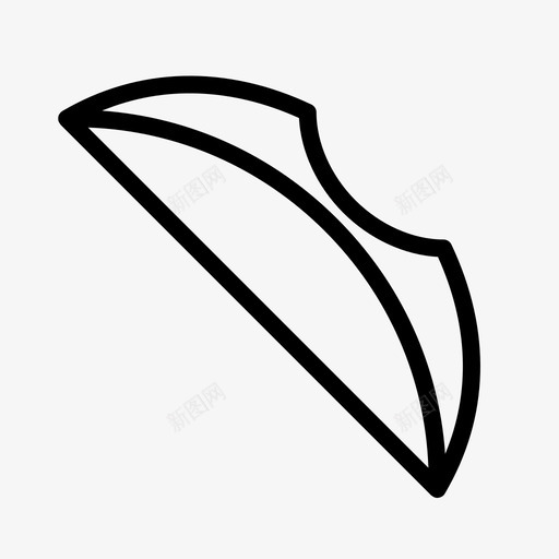 弓弓箭手装备图标svg_新图网 https://ixintu.com 元素 弓箭手 武器 游戏 装备