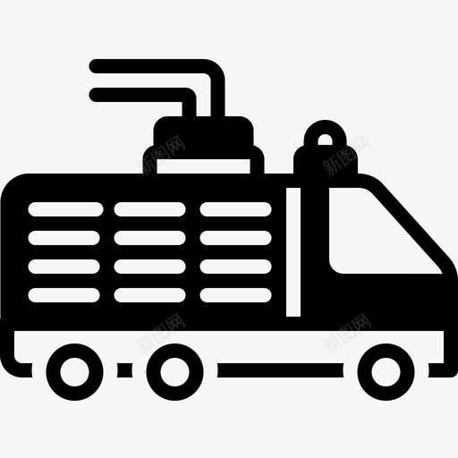 消防车消防员救援图标svg_新图网 https://ixintu.com 安全 救援 消防员 消防车 车辆