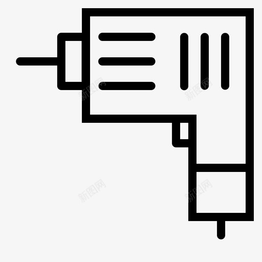 钻具设备工业图标svg_新图网 https://ixintu.com 工业 木工 机械 电动工具 设备 金属加工 钻具