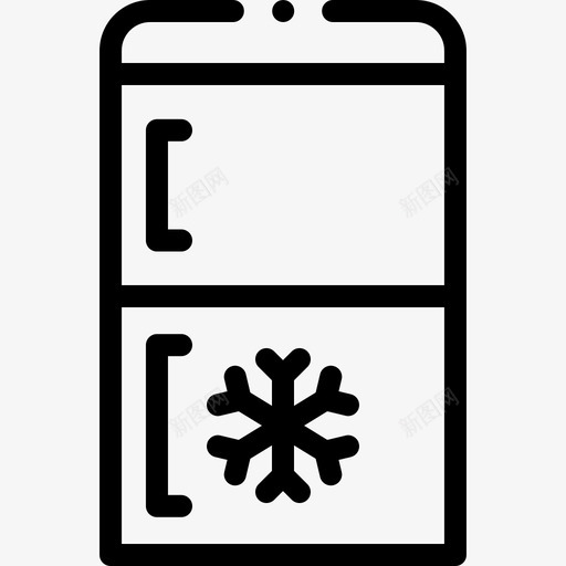 冰柜冰淇淋店13线性图标svg_新图网 https://ixintu.com 冰柜 冰淇淋 线性
