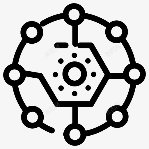 计算计算共享连接性图标svg_新图网 https://ixintu.com feb v3 web 共享 界面 网络 计算 连接 集合