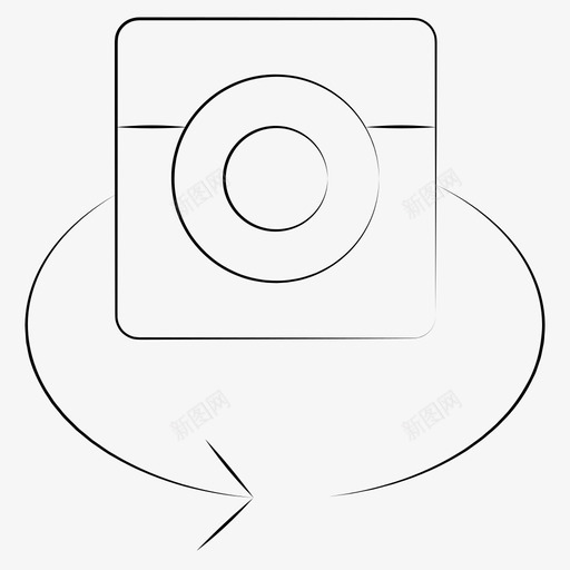 360度全景摄影手绘图标svg_新图网 https://ixintu.com 360度 全景 手绘 摄影