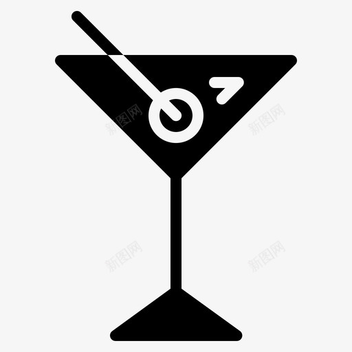 鸡尾酒饮料酒店图标svg_新图网 https://ixintu.com 固体 字形 服务 酒店 酒店服 饮料 鸡尾酒