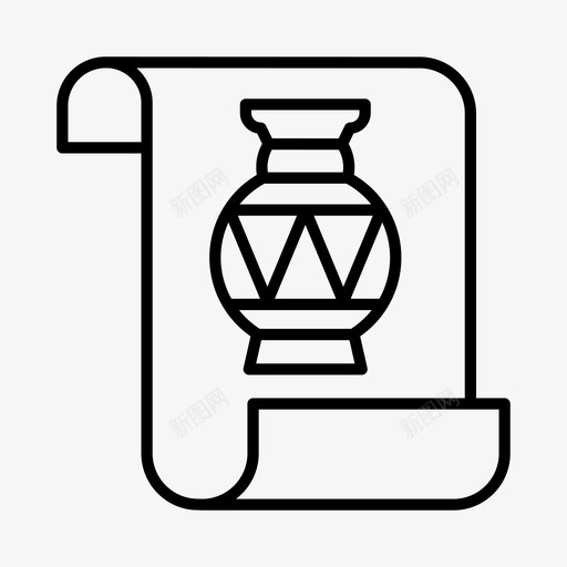 古代古埃及美术馆图标svg_新图网 https://ixintu.com 博物馆 古代 古埃 埃及 工艺品 画廊 美术馆