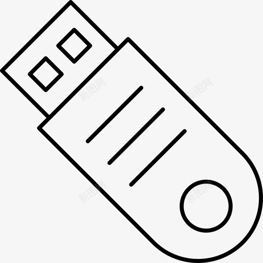 usb驱动器记忆棒图标svg_新图网 https://ixintu.com usb 商业 图标 存储 技术 线路 记忆棒 金融 驱动器