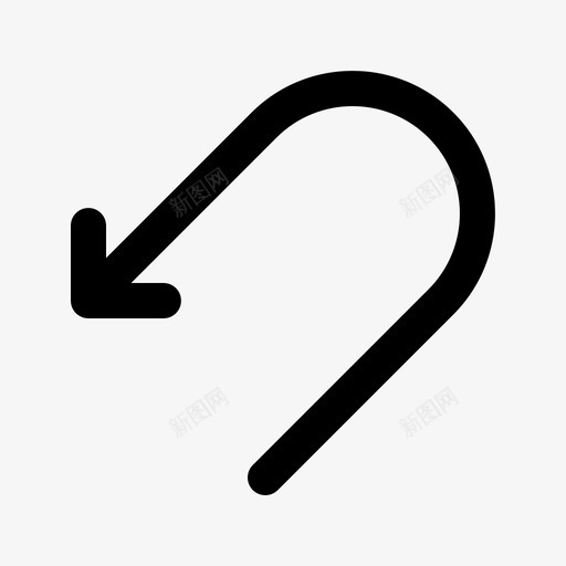 撤消文本编辑1线性图标svg_新图网 https://ixintu.com 撤消 文本 线性 编辑