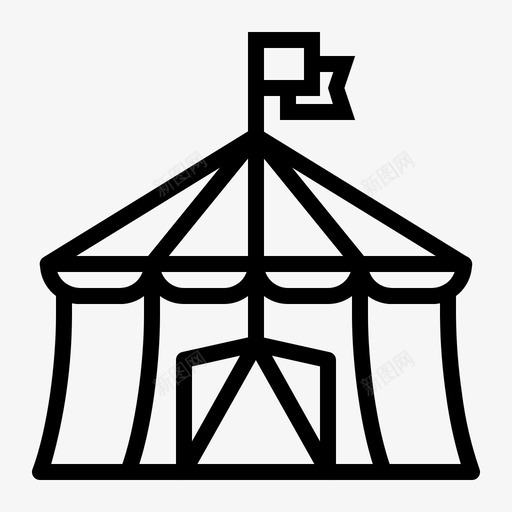 马戏团帐篷娱乐嘉年华图标svg_新图网 https://ixintu.com 嘉年华 娱乐 帐篷 游乐场 艺术 马戏团