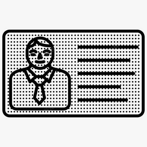 名片徽章身份证图标svg_新图网 https://ixintu.com 人力资源 名片 徽章 虚设 身份证