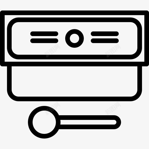 容器冰淇淋25线性图标svg_新图网 https://ixintu.com 冰淇淋 容器 线性