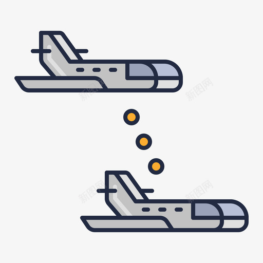 连接航空公司2线性颜色图标svg_新图网 https://ixintu.com 线性 航空公司 连接 颜色